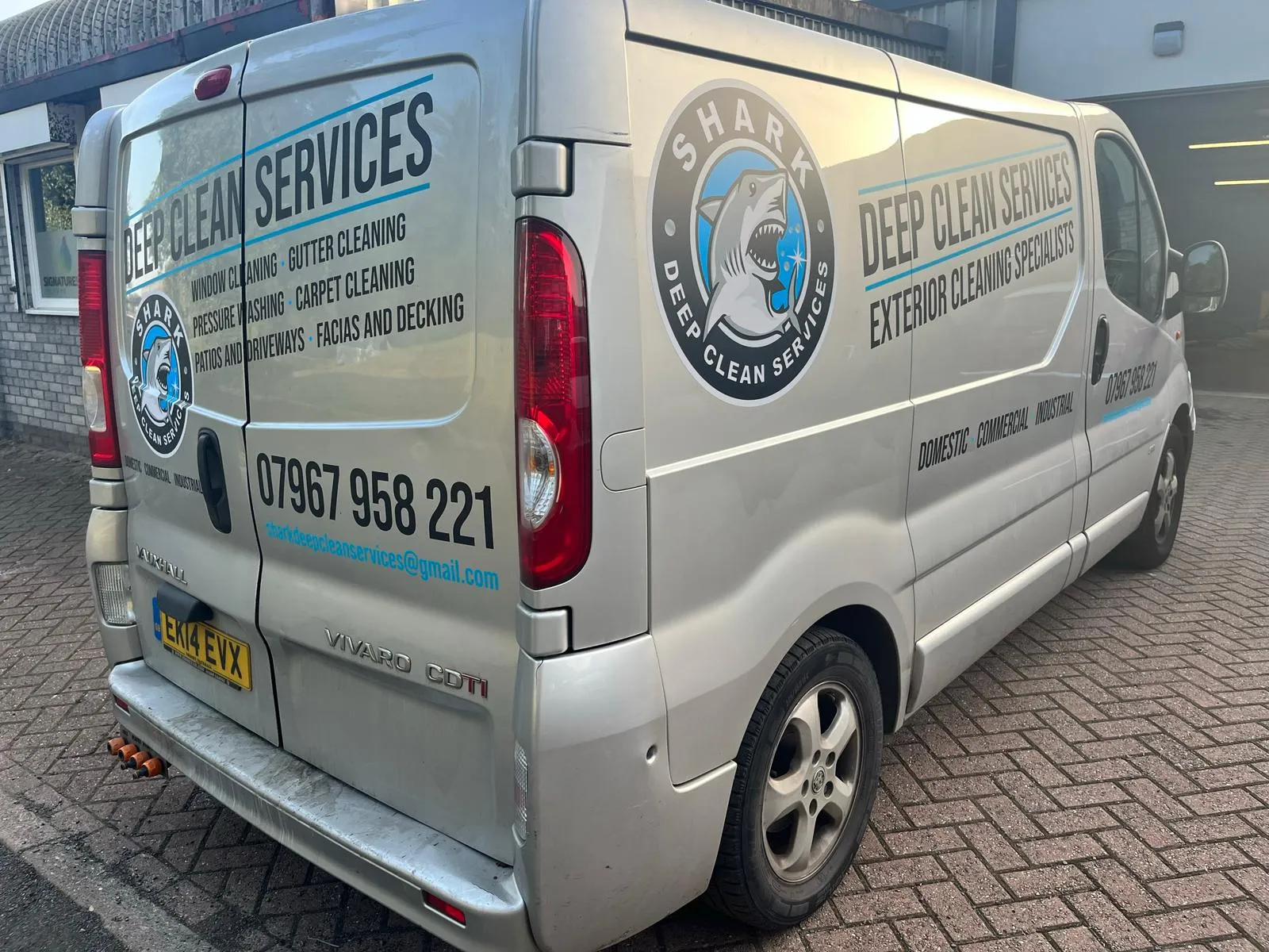 Van graphics for cleaning business in the UK