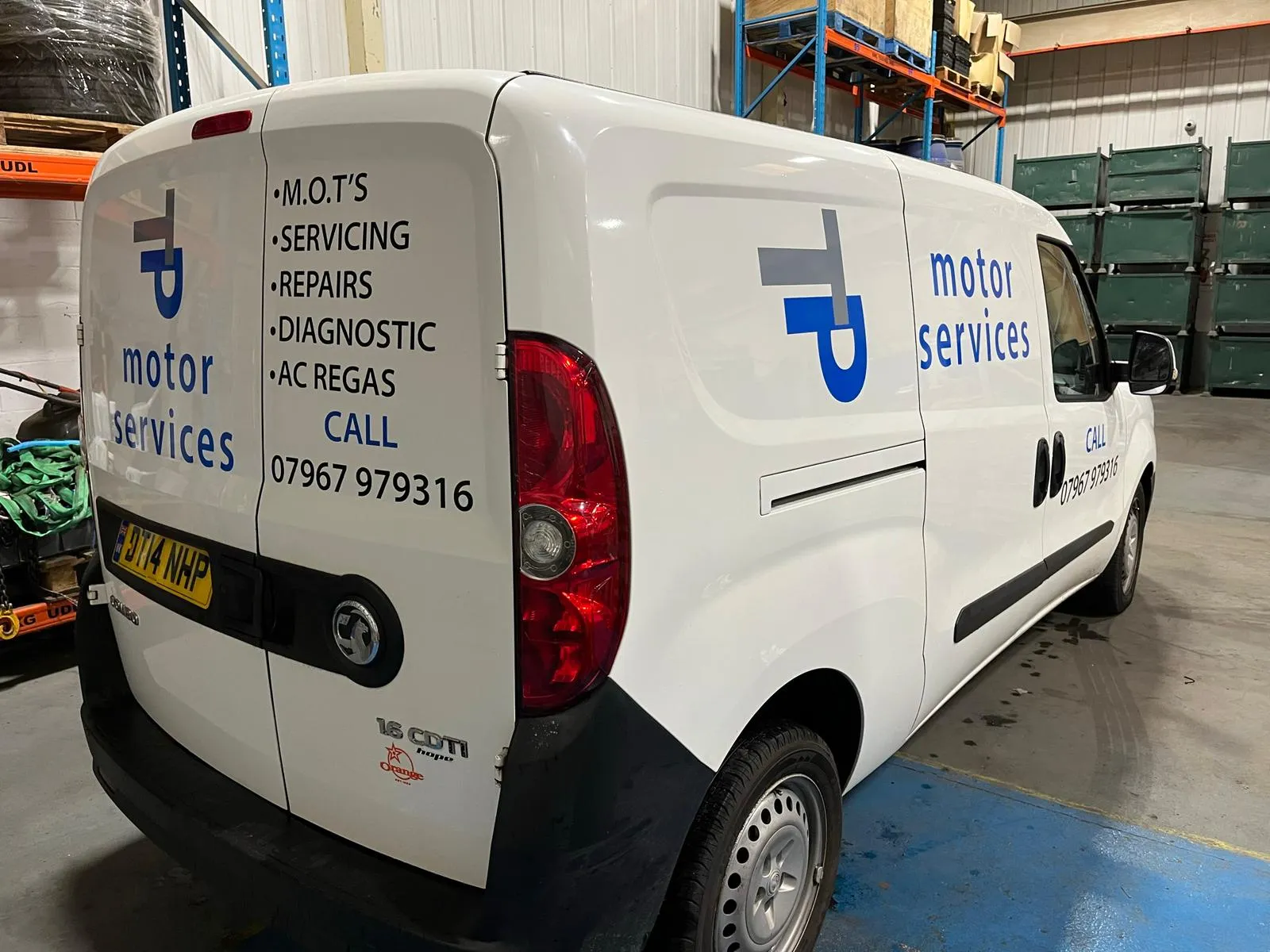 Van graphics for motor service businesses in the UK