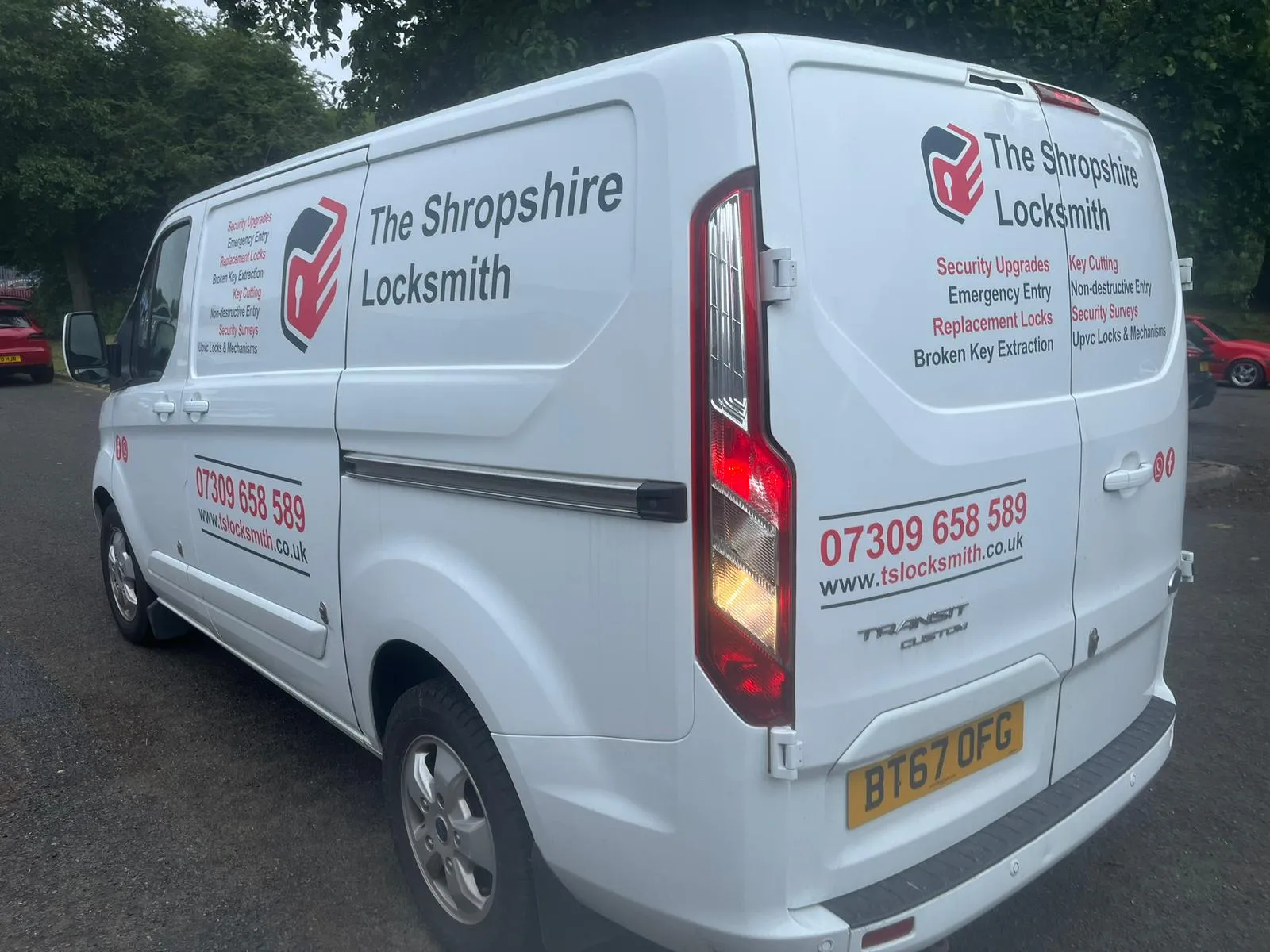 Van graphics for security service companies in the UK
